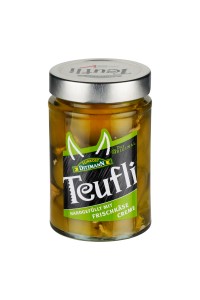 Víno z Kobylí Teufli zelené feferony plněné sýrem pikantní